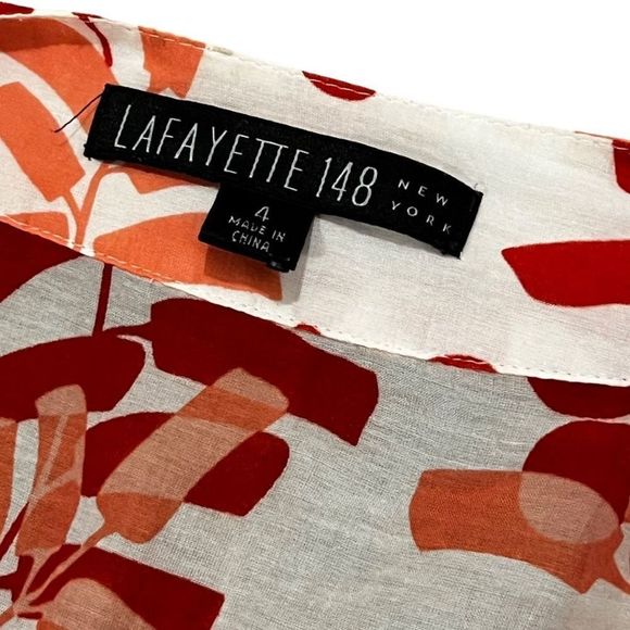Lafayette 148 Daimu Silk Beaded Blouse Size 4 - Picture 3 of 4